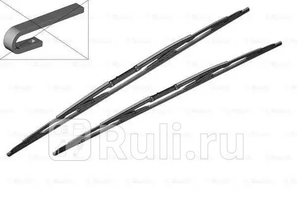 Щетки стеклоочистителя на лобовое стекло комплект для BMW E39 1995-2004 BOSCH 3397001539 2980₽