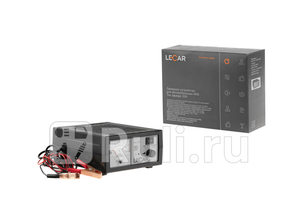 Зарядное устройство Lecar 30 для автомобильных АКБ LECAR LECAR000032006 5570₽