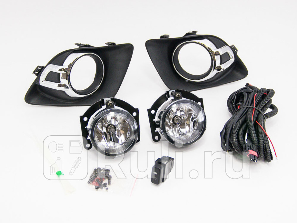 Противотуманные фары (комплект) для Mitsubishi ASX (2010-2012) DLAA DMB-433+WB