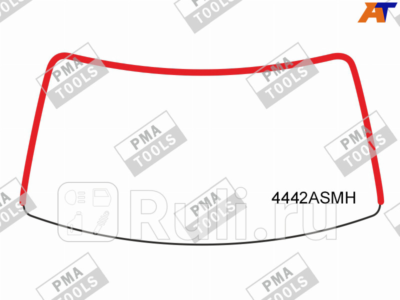 Уплотнитель лобового стекла для Kia Ceed 2 (2012-2018) PMA 4442ASMH