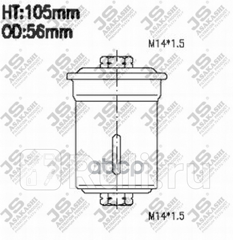 Фильтр топливный JS Asakashi fs6042 0₽