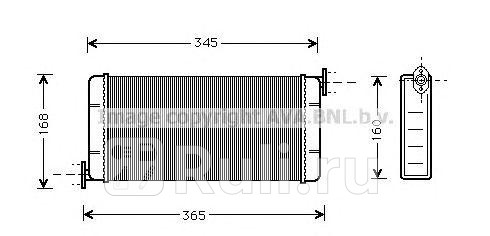 Радиатор отопителя для Mercedes W201 1983-1993 AVA msa6109 3230₽