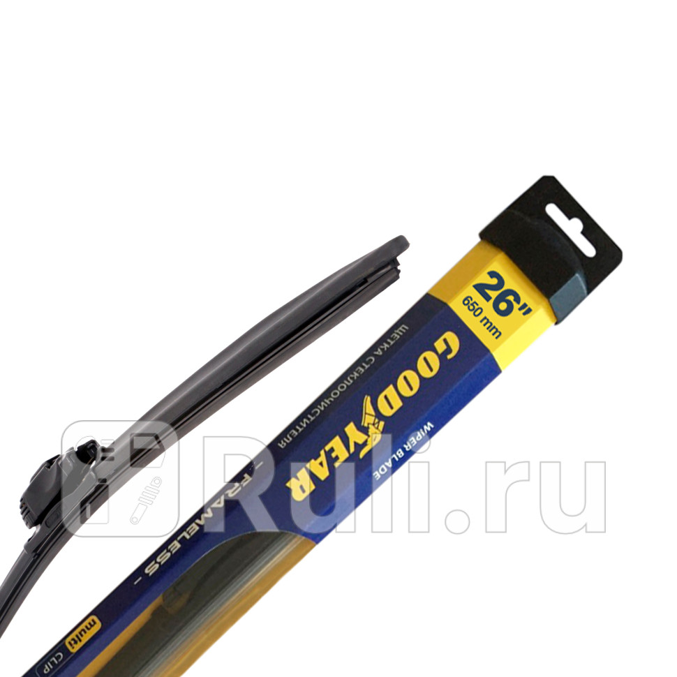 Щетка стеклоочистителя бескаркасная GoodYear 26650 мм Frameless Multi-Clip GoodYear GY000426 950₽