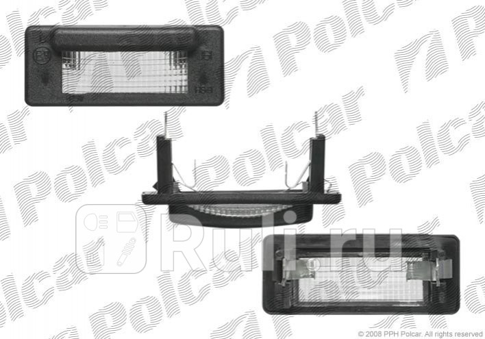 Подсветка заднего номера леваяправая 1 шт для Mercedes Sprinter 901-905 рестайлинг 2000-2006 Polcar 5062959E 660₽