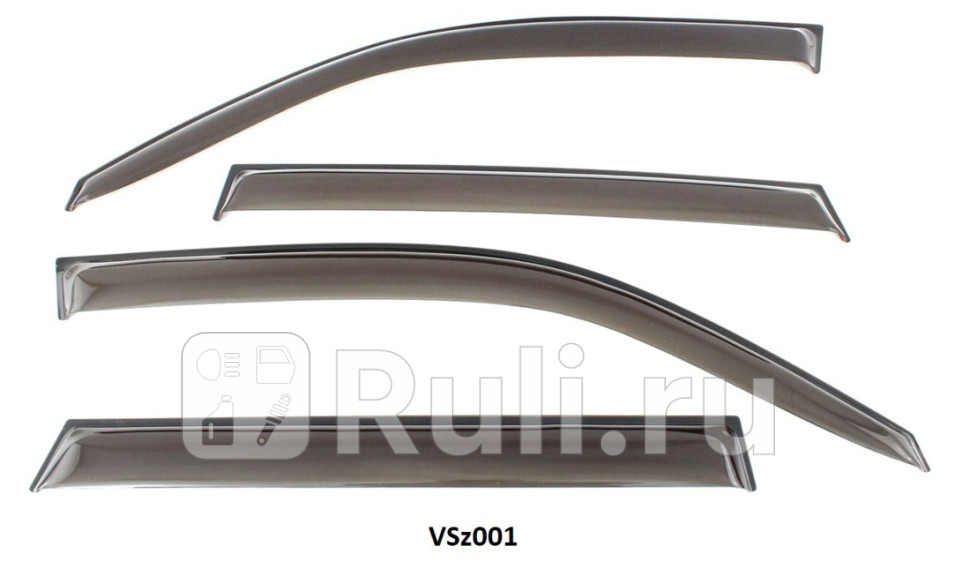 Дефлекторы окон 4 шт для Suzuki Grand Vitara 2005-2015 SKYWAY VSz001 3490₽