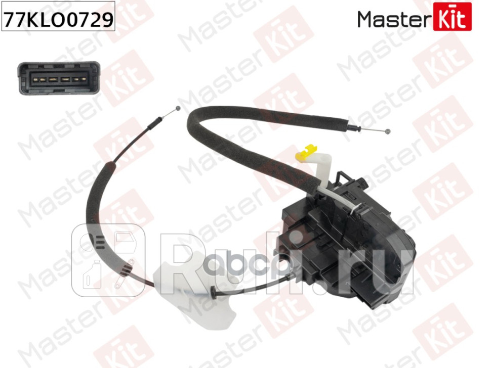 Замок двери перед лев Nissan QASHQAI J10 2006 - 2013 77KLO0729 MASTERKIT 77KLO0729 8360₽