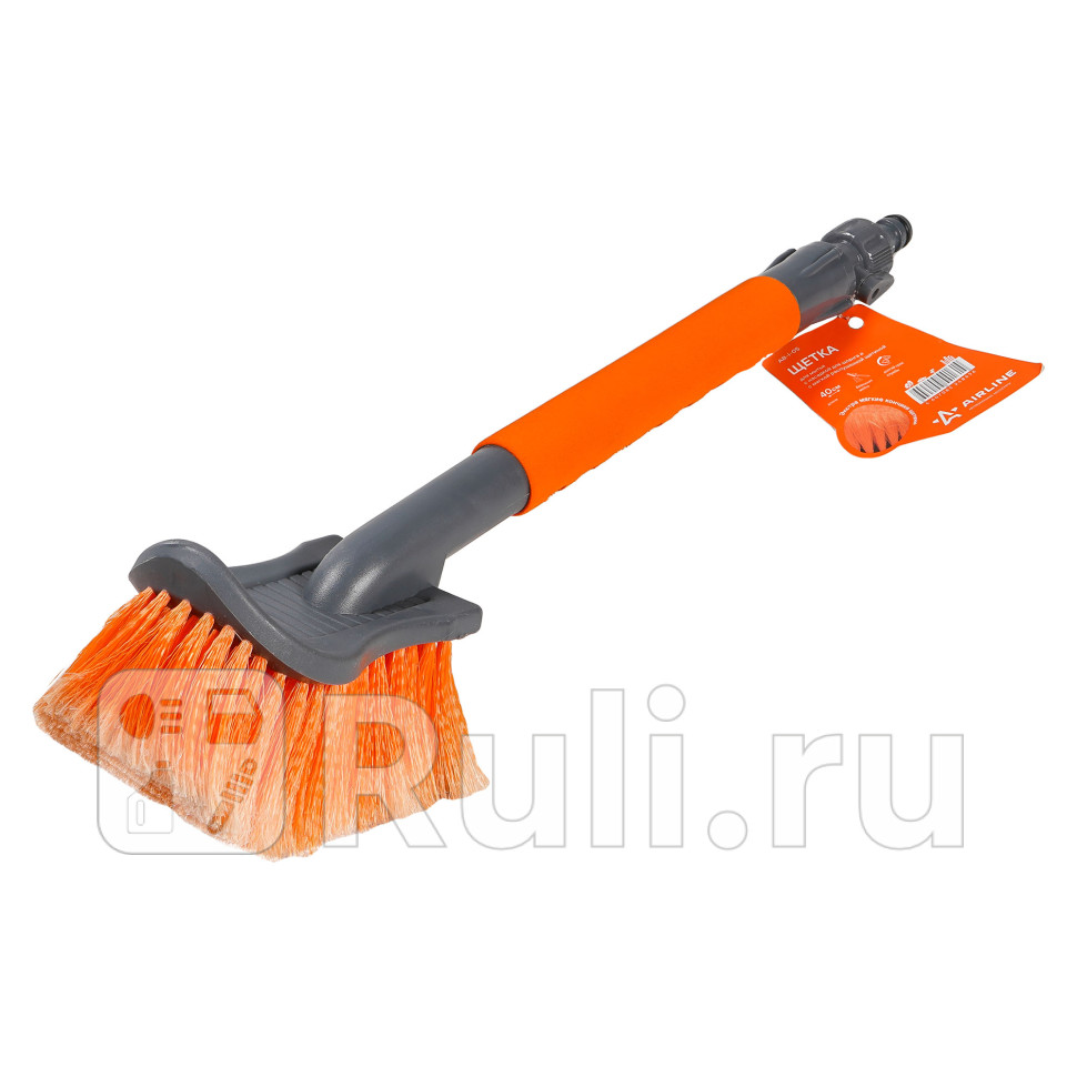 Щетка для мытья с насадкой для шланга с мягкой распушенной щетиной 40 см AB-I-05 AIRLINE ab-i-05 830₽