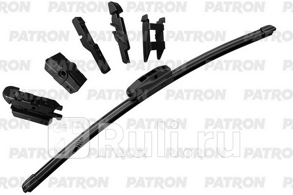 Щетка стеклоочистителя 71см плоская универсальная 6 адаптеров PATRON PWB710-FQ 740₽