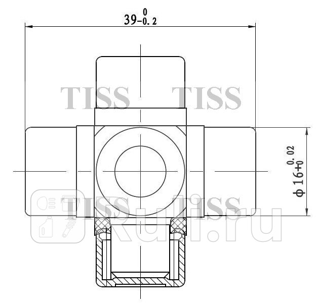 Крестовина рулевая 3900x1605 ST1639 JD JTU0005S 210₽