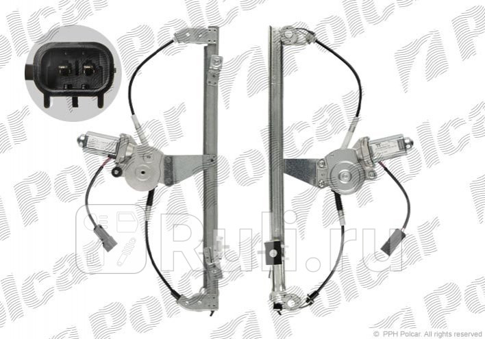 Стеклоподъёмник передний левый для Fiat Doblo 1 2000-2005 Polcar 3040PSE1 4030₽