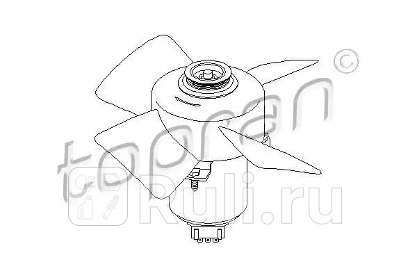 Вентилятор охлаждения двигателя HANS PRIES 107708001 0₽