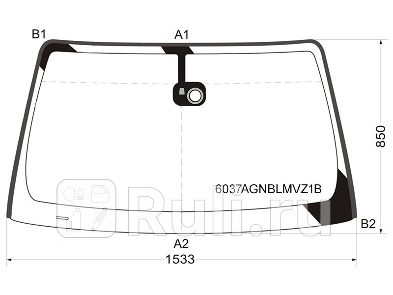 Лобовое стекло для Nissan Pathfinder R51 рестайлинг 2010-2014 FUYAO 6037AGNBLMVZ1B 7930₽