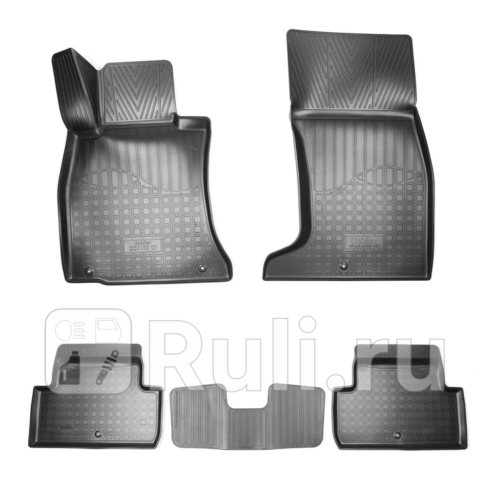 Коврики салона genesis g70 3d 2017 полный привод NORPLAST NPA11-C305-201 0₽