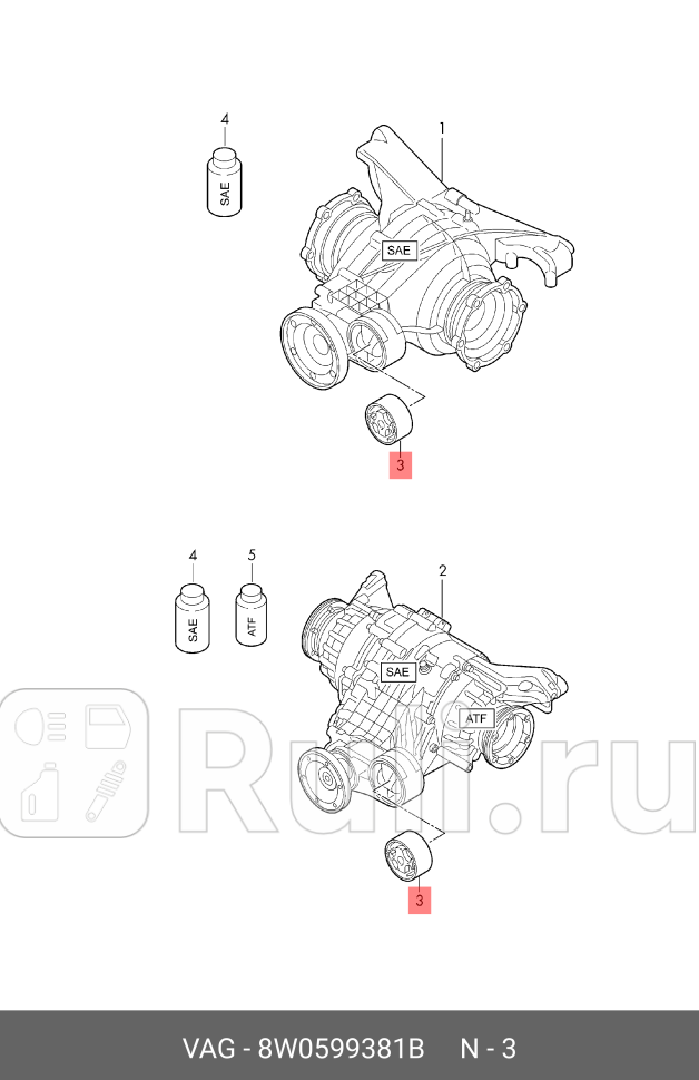 Cайлентблок 8w0-599-381-b VAG 8W0-599-381-B 0₽