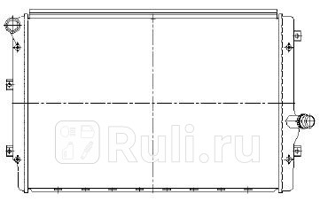 Радиатор охлаждения для Audi A3 8P 2004- NISSENS 65281A 11010₽
