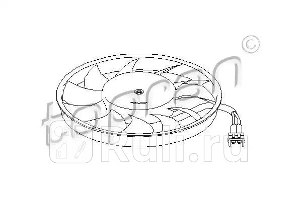 Вентилятор радиатора HANS PRIES 109828755 8700₽