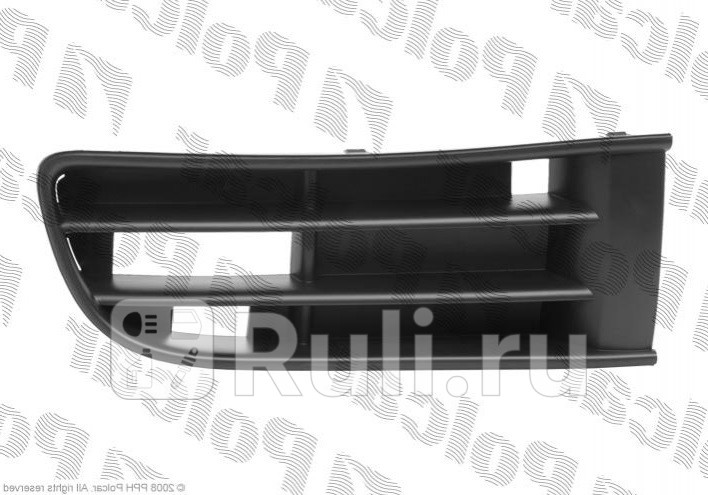 Решетка переднего бампера правая для Volkswagen Polo 2001-2005 Polcar 952627-4 1210₽