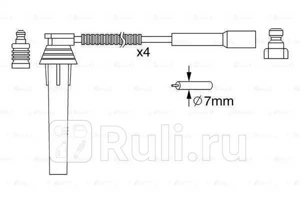 К-кт проводов crysler pt cruiservoyager 2024 00 BOSCH 0 986 357 052 3390₽