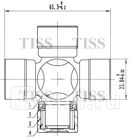 Крестовина 238x613 U040 JD JTU0084 420₽