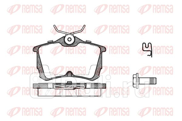 Колодки тормозные дисковые задние для Honda Insight 2009-2014 REMSA 069502 1510₽