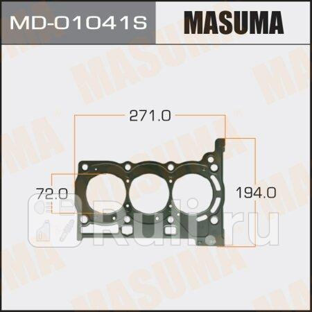 Прокладка ГБЦ Toyota VitzYaris 05- 1KR-FE двухслойная металл-эластомер толщина 060 мм Masuma MASUMA MD-01041S 0₽