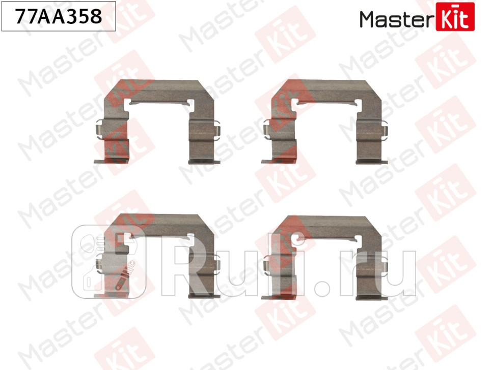 Комплект установочный тормозных колодок Chevrolet CAPTIVA C100 C140 2006 - 77AA358 MASTERKIT 77AA358 620₽