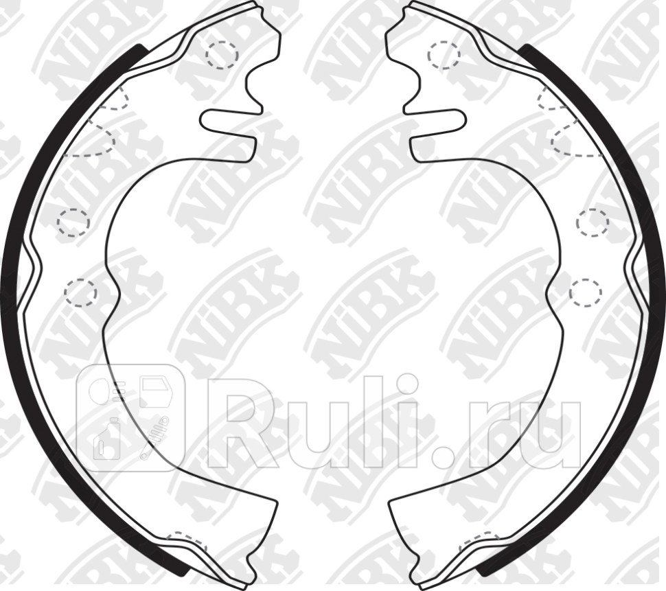 Колодки бараб NIBK FN0024 0₽