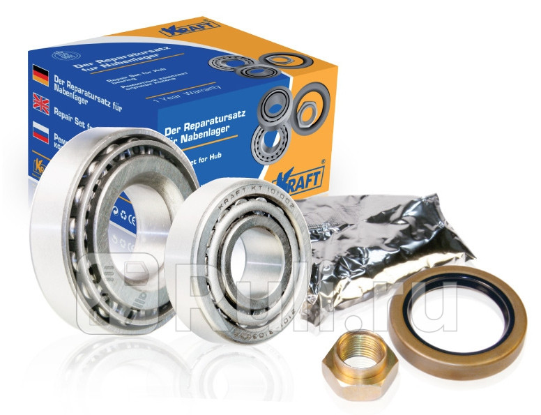 Ремкомплект ступицы ВАЗ 2101 передней правый гайка KRAFT KRAFT KT 103504 1410₽