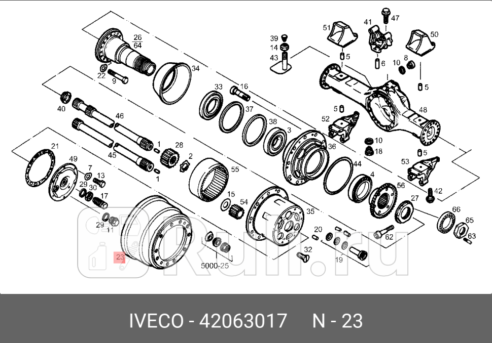 БАРАБАН ТОРМОЗА 100131602607190274385 IVECO 42063017 0₽