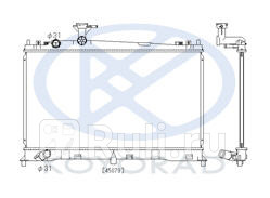 Радиатор охлаждения для Mazda 6 GG 2002-2008 Forward MZ00602-912 7630₽
