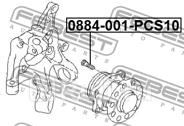Шпилька колесная MAZDA FAMILIA VAN VE 1997-2003 JP FEBEST 0884-001-PCS10 130₽