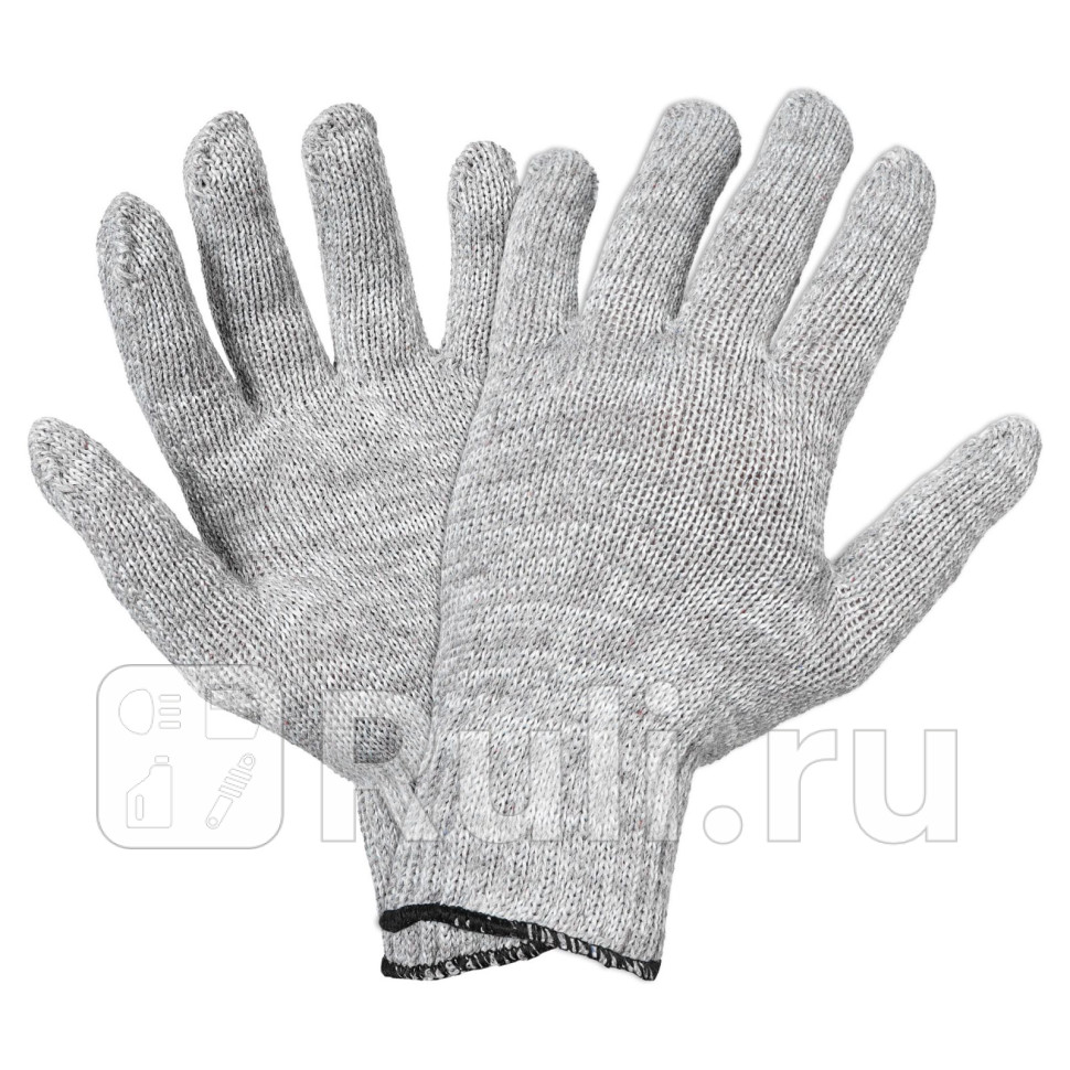 Перчатки трикотажные ХБ серые 5 пар 75 класс65г мод504 AIRLINE ADWG027 380₽