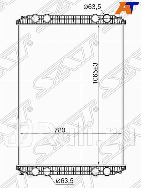 Радиатор охлаждения для Freightliner Century 1995-2010 SAT FR0001-1 38360₽