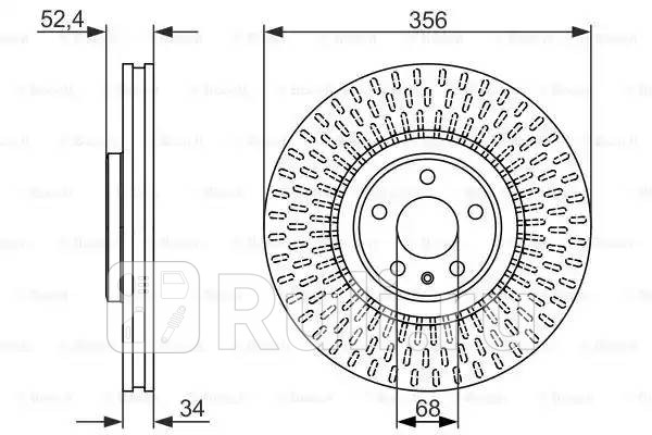 Диск тормозной перед BOSCH 986479748 0₽