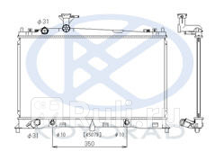 Радиатор охлаждения для Mazda 6 GG 2002-2008 Forward MZ00602-913 6560₽