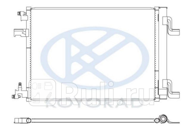 Радиатор кондиционера для Chevrolet Cruze 2009-2015 Forward CVCRZ09-931 4110₽