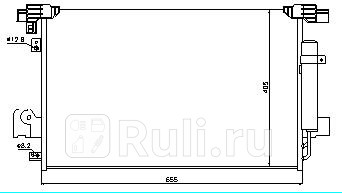 Радиатор кондиционера для Mitsubishi Lancer 10 2007-2015 NISSENS 940029 12330₽
