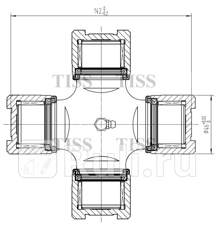 Крестовина 14200x4600 GUM80 JD JTU0074 2400₽