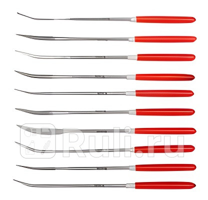 Набор надфилей 10 пр плоский круглый полукруглый квадратный треугольный овальный 140x30x3 мм YATO YT-6146 920₽