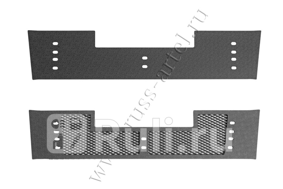 Сетка радиатора в бампер с заглушкой для Mitsubishi Pajero 4 2014-2022 Русская Артель SRM-134132 2720₽