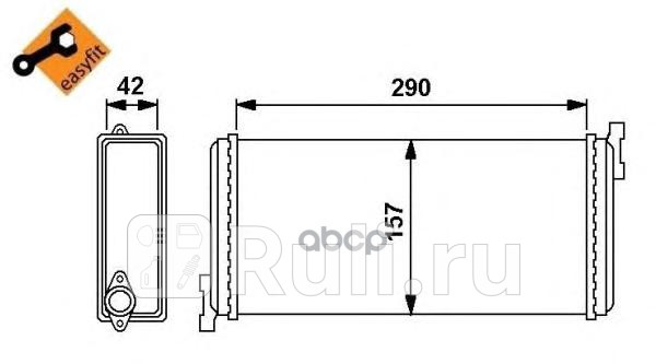 Радиатор отопителя NRF 54240 5350₽