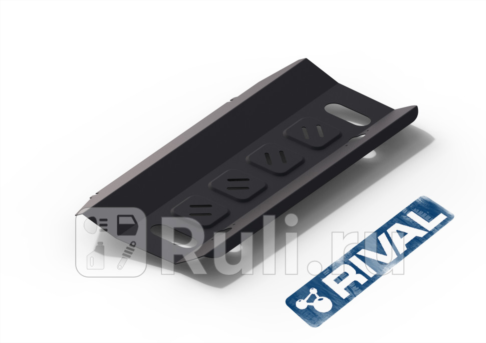 Защита радиатора комплект крепежа для Mitsubishi Pajero 4 2014-2022 RIVAL 11140121 3050₽