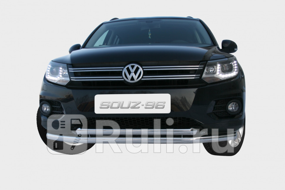 Защита переднего бампера d6060 для Volkswagen Tiguan 2011- Souz-96 VWTI481403 26480₽