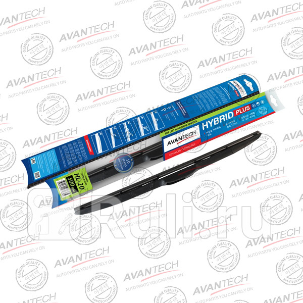 Щетка стеклоочистителя гибридная на левый руль Avantech Hybrid 500мм 20 AVANTECH HL20 1040₽