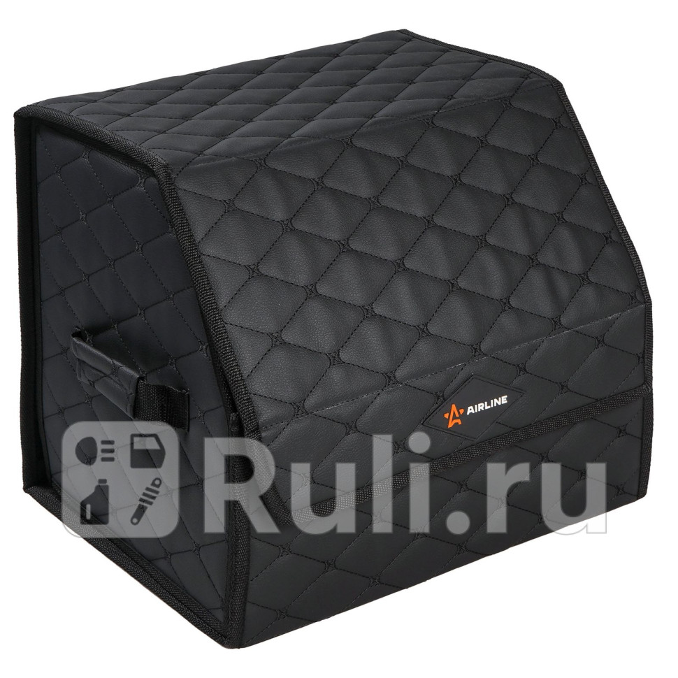 Органайзер-саквояж в багажник 403035 см стёганный ромб цвет черный AIRLINE ADSO002 2910₽