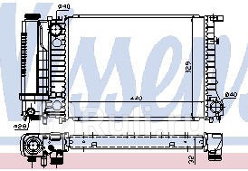 Радиатор охлаждения для BMW E30 1987-1995 NISSENS 60735A 8610₽