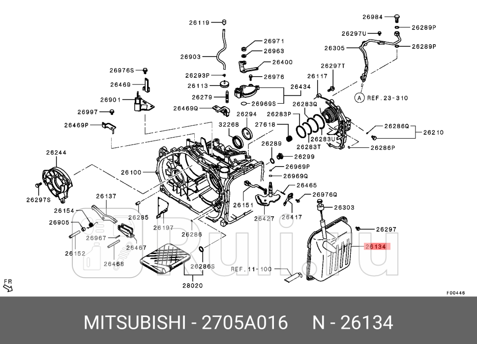 Поддон масляный MITSUBISHI 2705A016 6110₽
