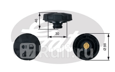 Крышка расширительного бачка GATES GATES RC248 1520₽