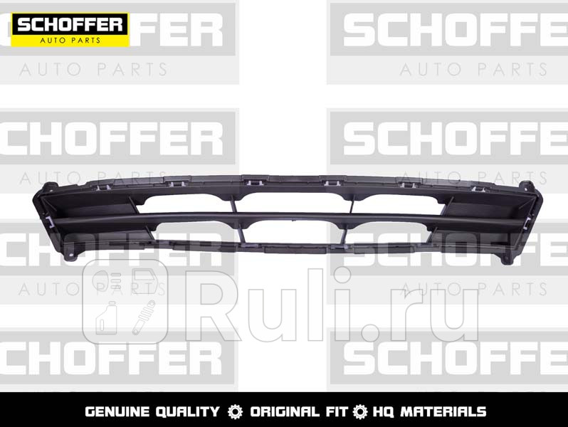 Решетка переднего бампера для Hyundai Solaris 1 рестайлинг 2014-2017 SCHOFFER SHF02505 950₽