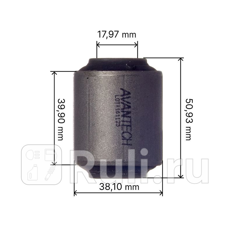 Сайлентблок переднего нижнего рычага передний Соответствует ASB0223 NISSAN CEFIRO (CA33) (1998-2002)  AVANTECH ASB0218